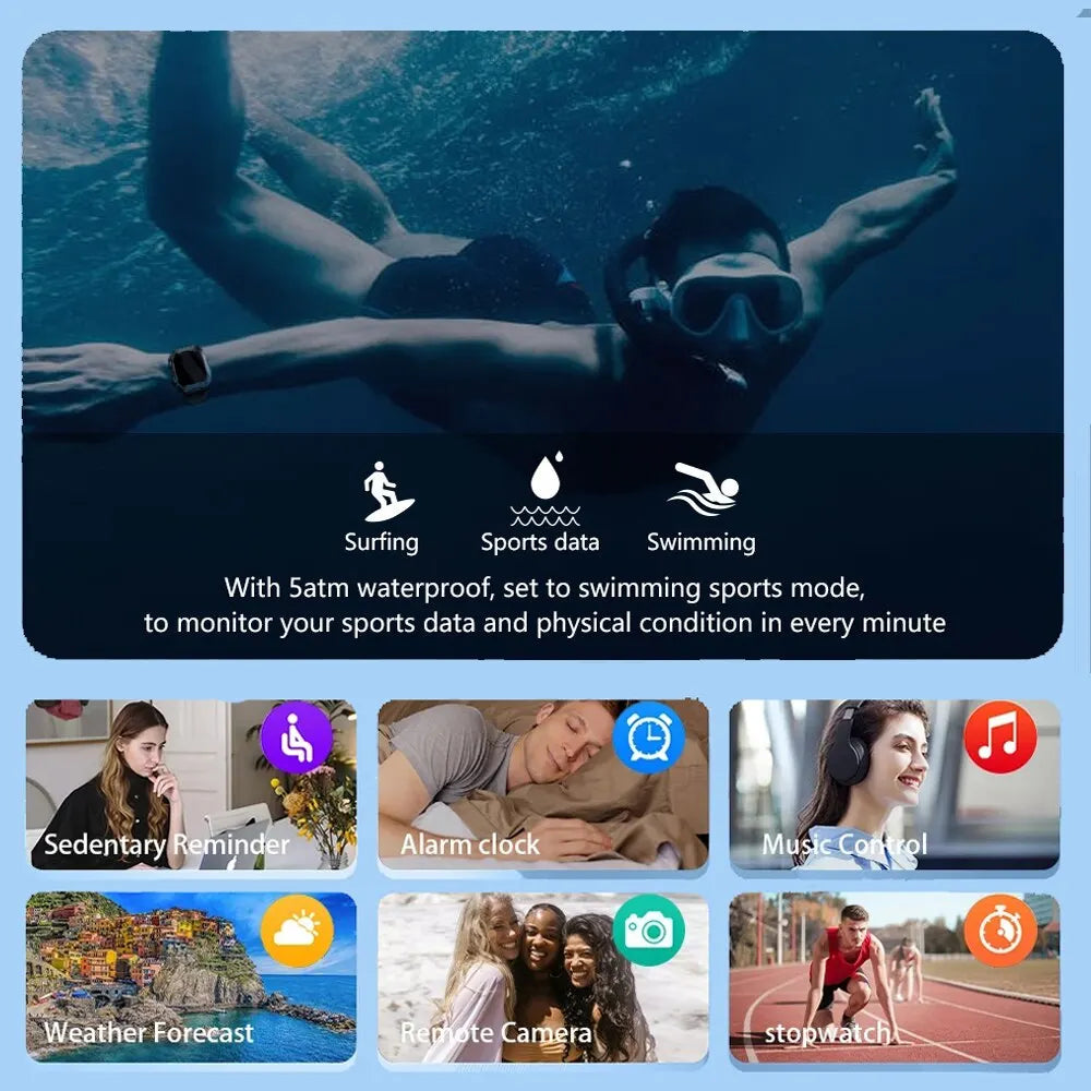 BYSL S20 Smartwatch Men 1.69 Inch HD Screen Bluetooth Call Sport