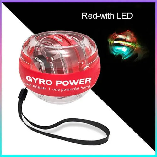 LED Wrist Power Trainer Ball Self-starting Gyro Wrist Hand Ball Arm