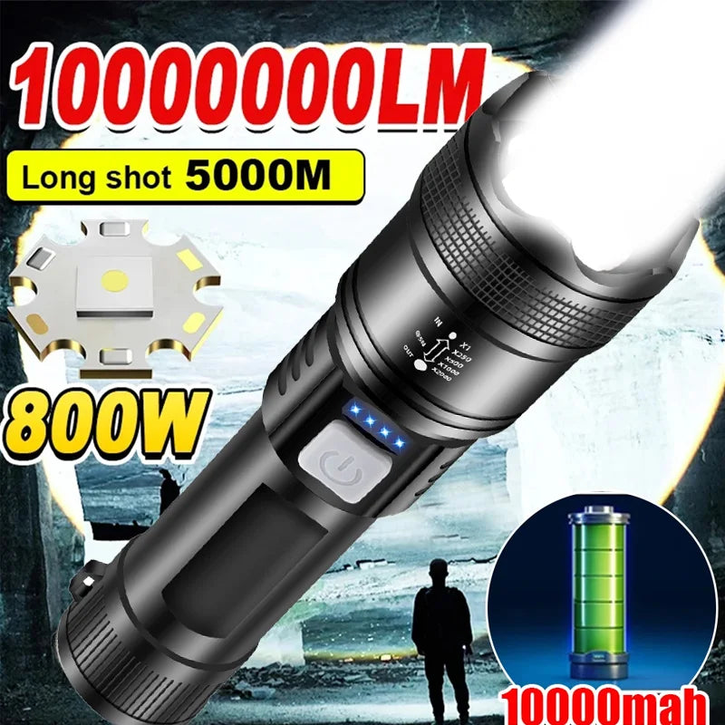 Powerful P70 Led Flashlights 5000LM Ultra Bright Tactical Light