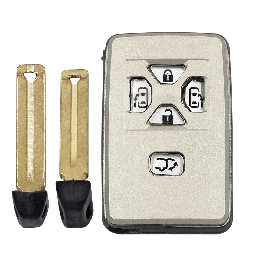 Ecusells 5 Button Keyless Go Smart Remote Key ASK 312/314.3MHz 4D Chip