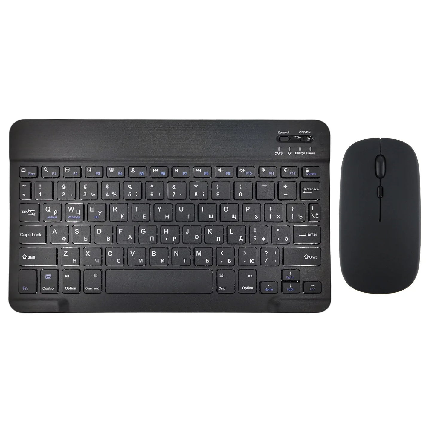 Bluetooth Wireless Keyboard Mouse Russian Spanish Korean For iPad