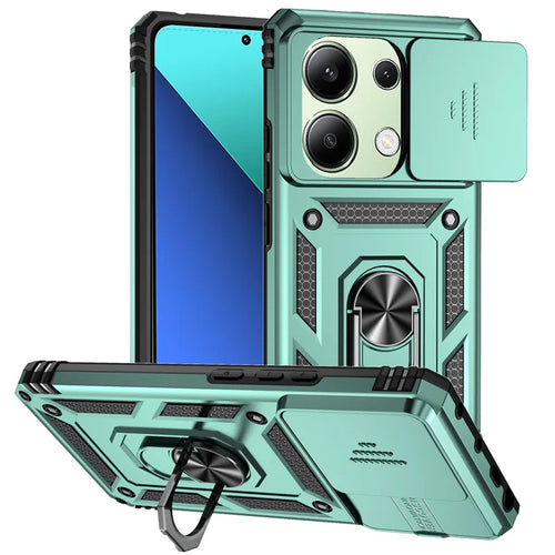 Shockproof Armor Funda For Xiaomi Redmi Note 13 Pro 5G 4G Slide Lens