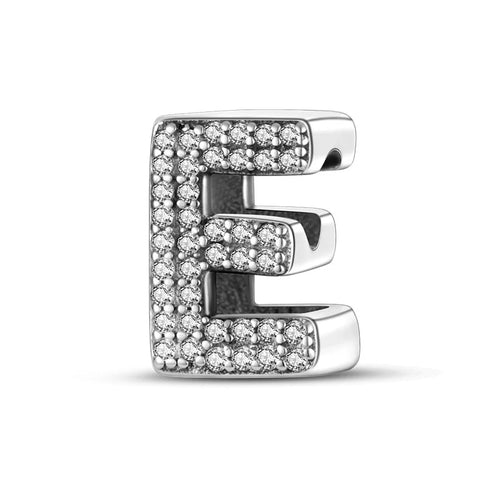 26 Letters Charm Beads Fit For Pandora 925 Sterling Silver Bracelet
