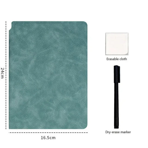 A5 Reusable Whiteboard Notebook Memo Book With Free Whiteboard Pen