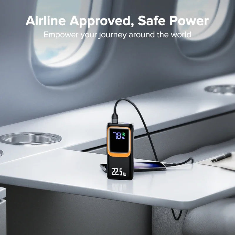 QOOVI 20000mAh Power Bank External Large Battery Capacity PD 22.5W