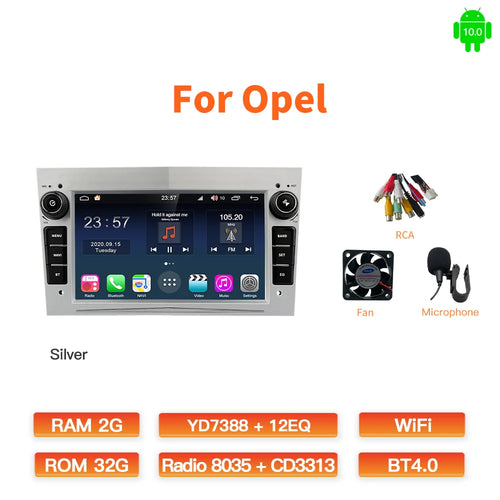 GATAXASKY 7"Car Android Radio Multimedia For Opel Vauxhall Astra H G J