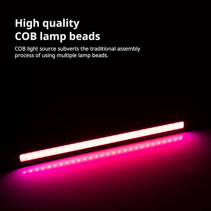 Ultra Thin Bright LED Car COB Daytime Running Lights SuperBright Low