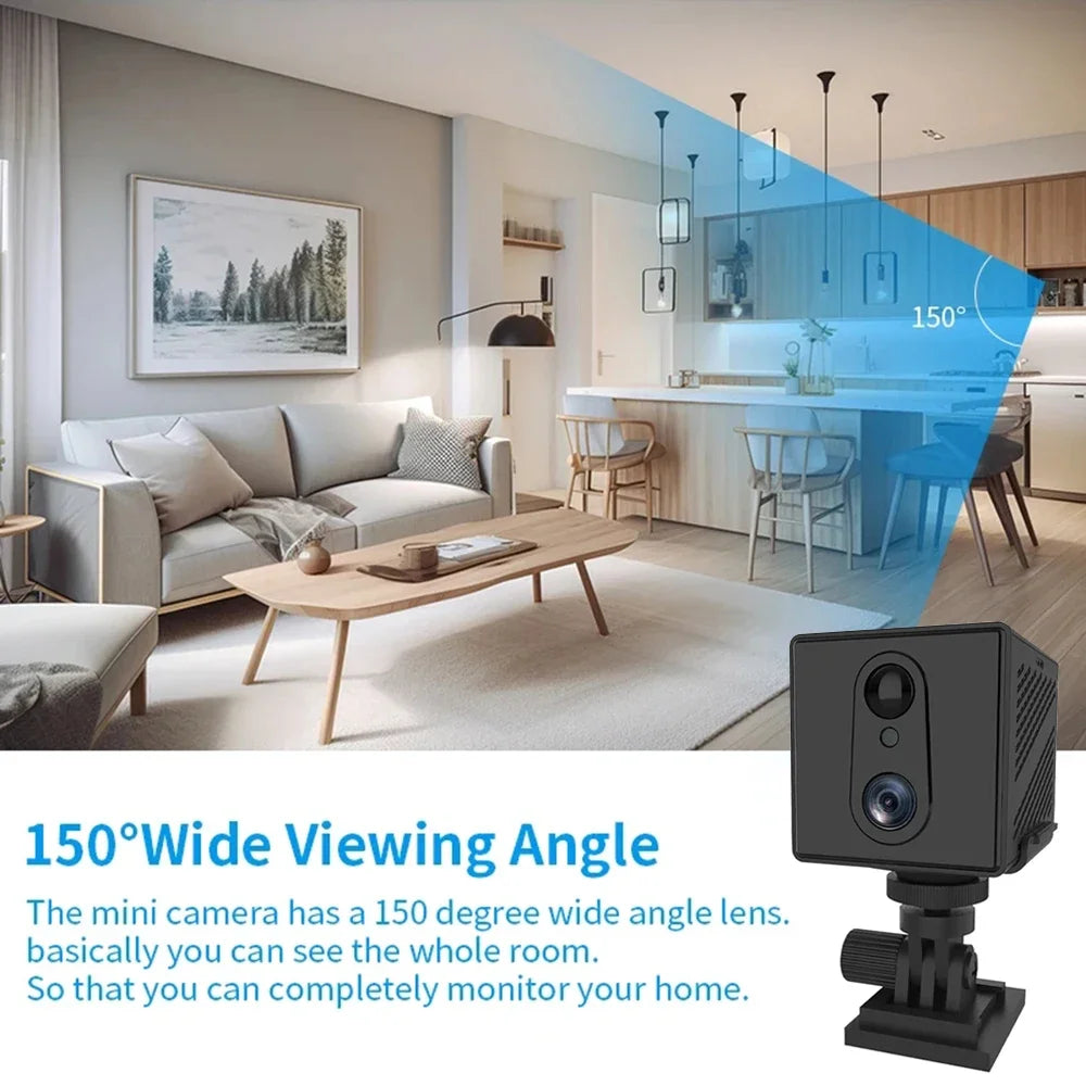 64GB 4G  SIM Card Mini Camera 5MP 3000mAh Battery Wireless Wifi  Night