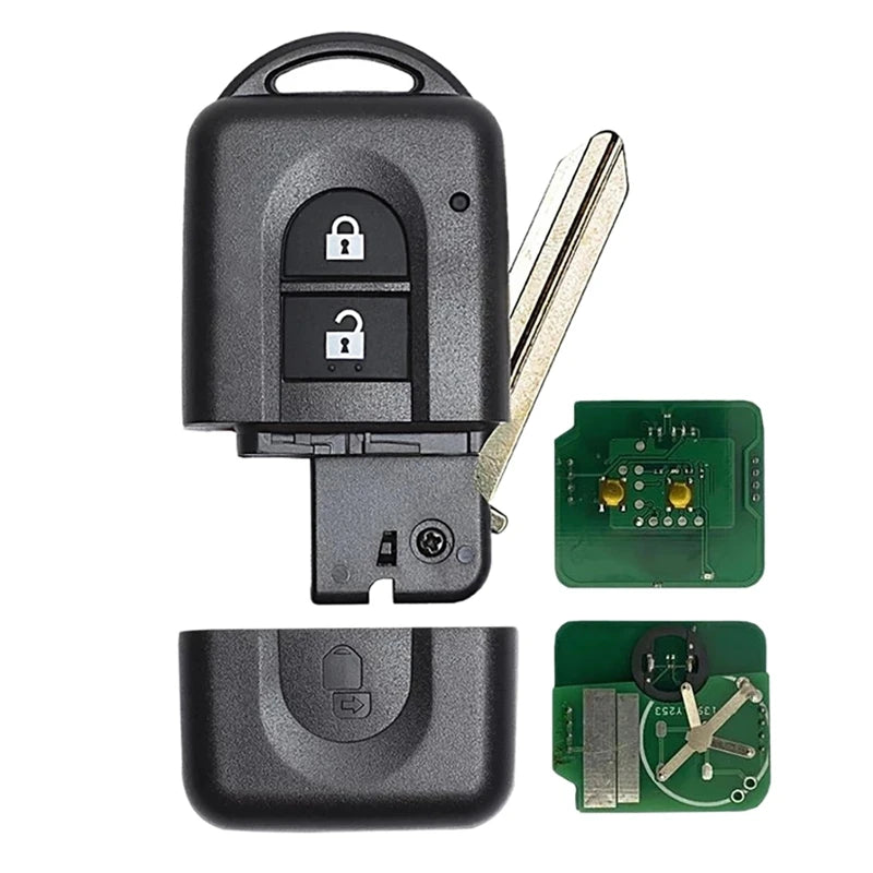 Car Keyless Entry Remote Key with 2 Button 433MHz ID46 Chip for Nissan