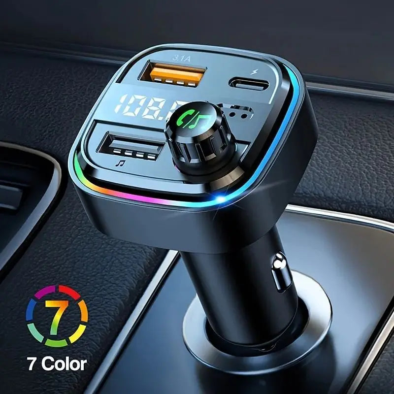 Bluetooth 5.0 FM Transmitter Handsfree Car Radio Modulator MP3 Player