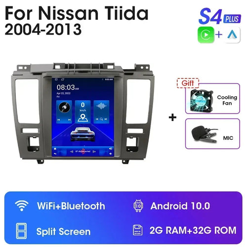 JMCQ 2 Din Car Radio Multimedia Video Player For Nissan Tiida C11