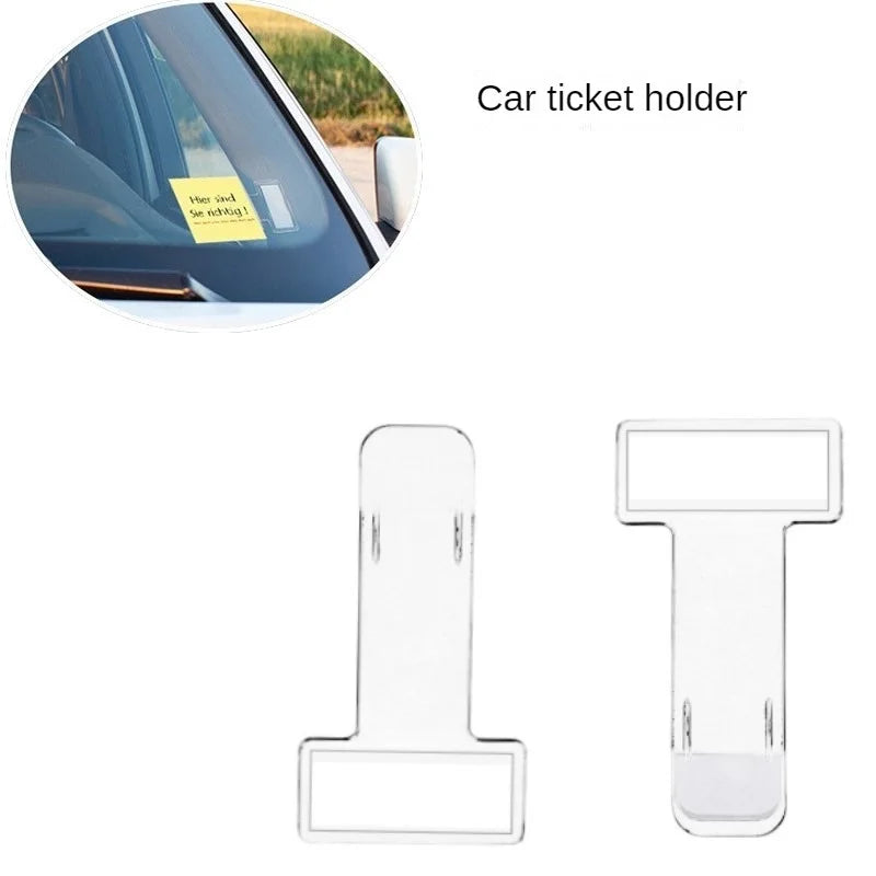 Custom Logo Plastic Car Styling Parking Ticket Holder Car Fastener