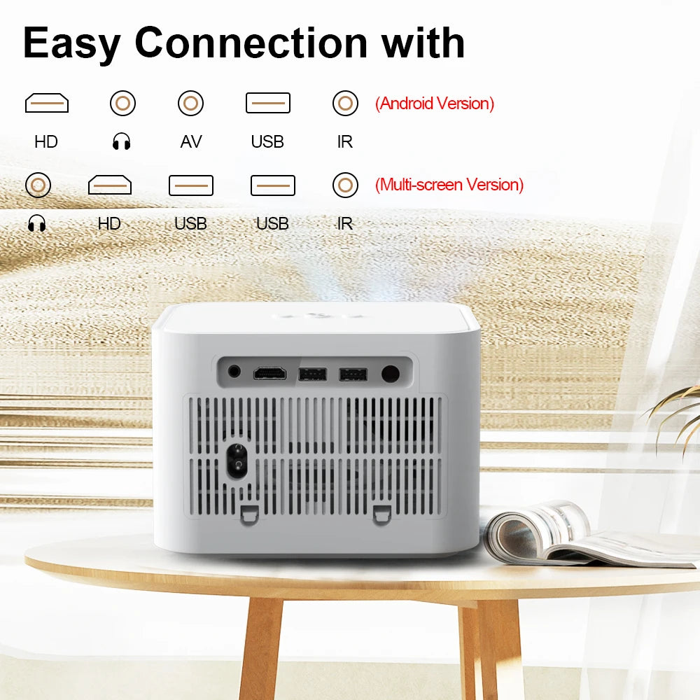 ThundeaL HD Mini Projector TD91 for Full HD 1080P 4K Video 5G WIFI