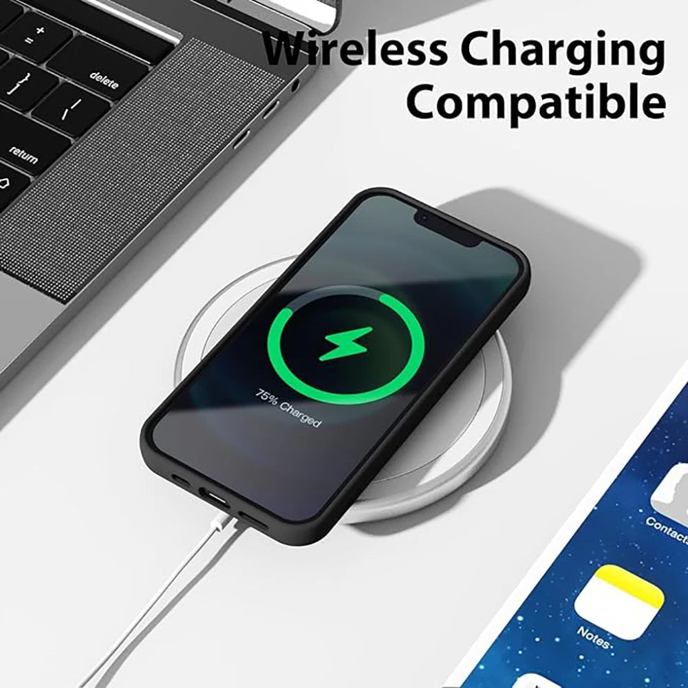 Black Shockproof Silicone TPU Phone Case For Iphone 11 12 13 14 15 Pro