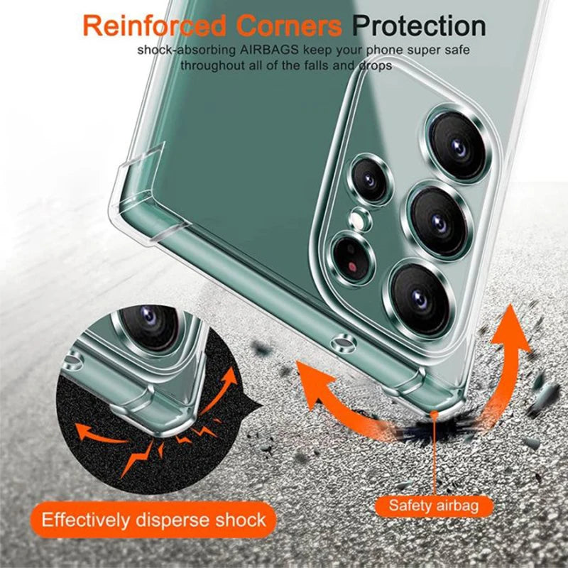 Clear Case For Samsung Galaxy S25 S24 S23 S22 S21 Plus Ultra