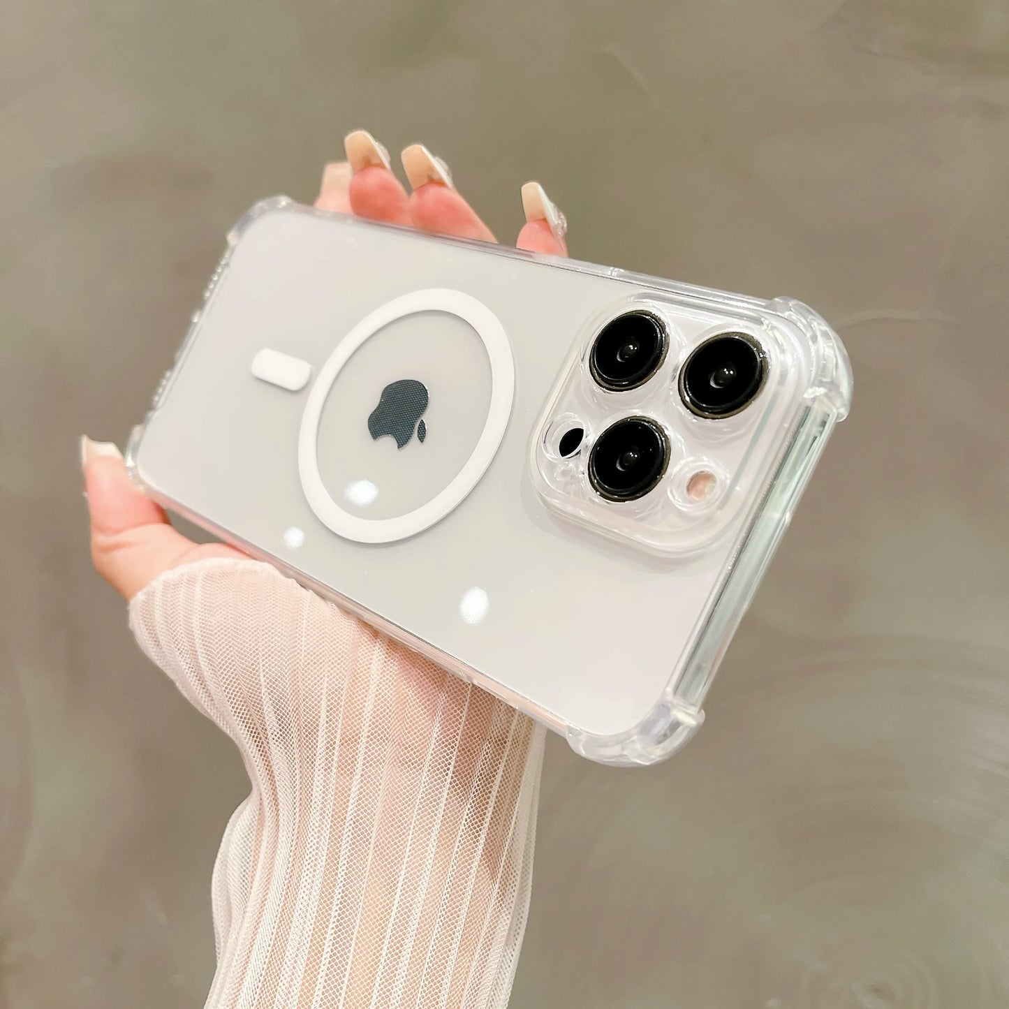 Luxury Wireless Charge Magsafe Shockproof Phone Case For iPhone 11 12