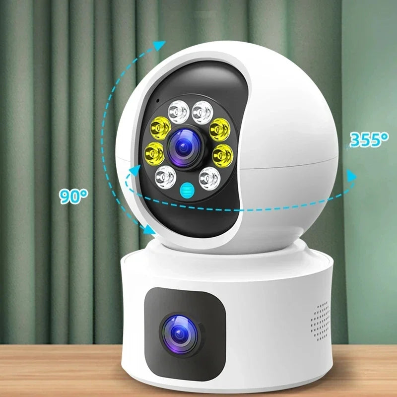 ICSEE 4K 8MP Dual Lens 2K 4MP Wifi IP PTZ Dome Indoor Auto-Tracking