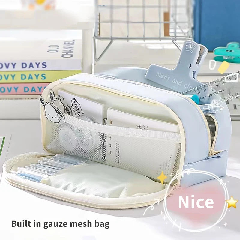 Pencil Case for Junior High School Students Large Capacity Pencil Case