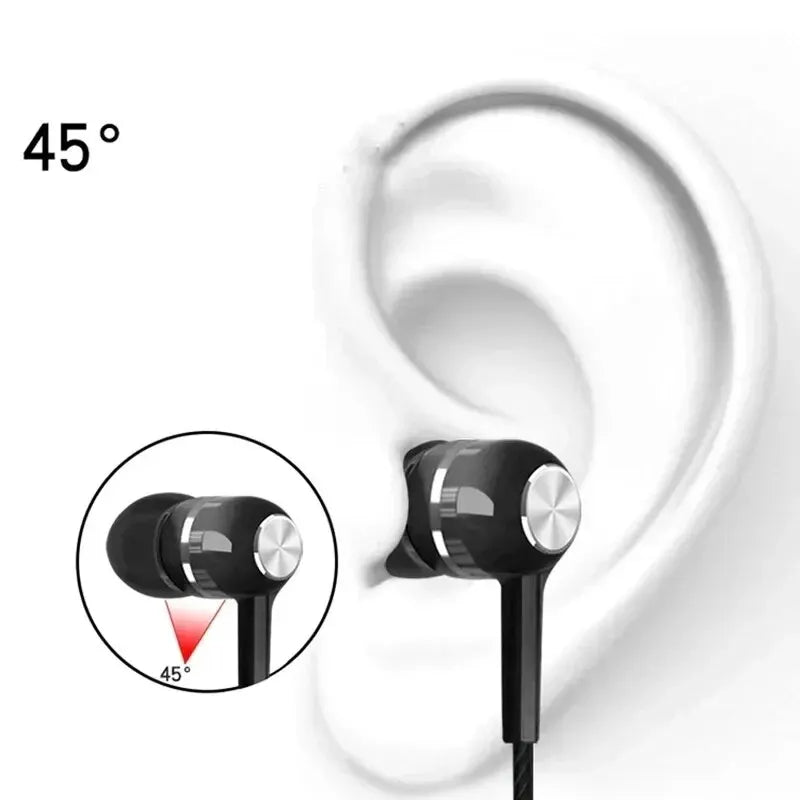 3.5mm Wired Headphones In Ear Headset Wired Earphones with Microphone