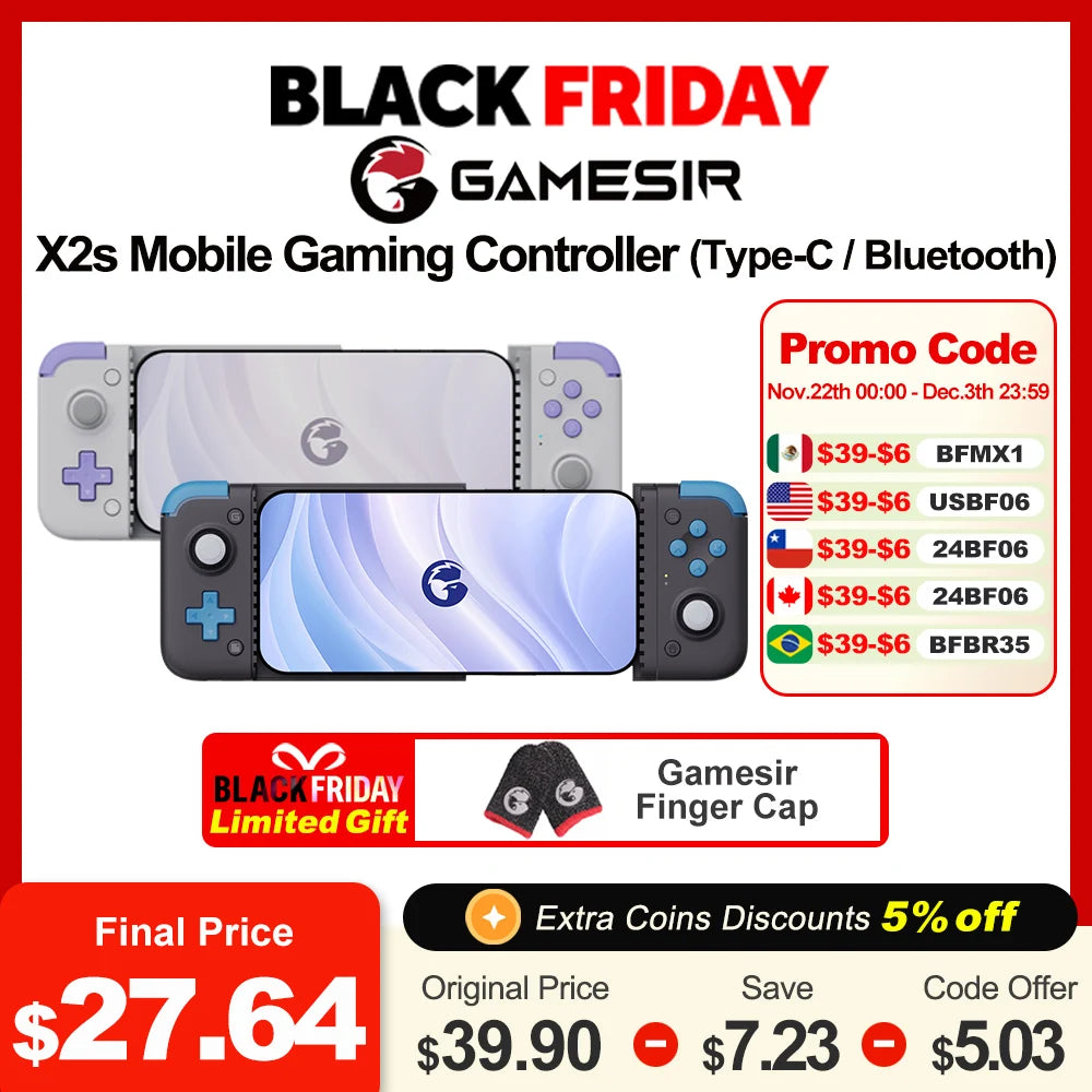 GameSir X2s Type C Bluetooth X2s Series Mobile Phone Gaming Controller