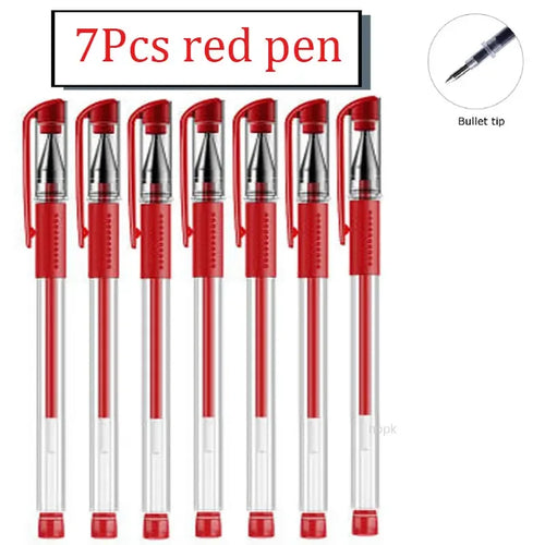 35 PCS Gel Pen Set School Supplies Black Blue Red Ink Color 0.5mm