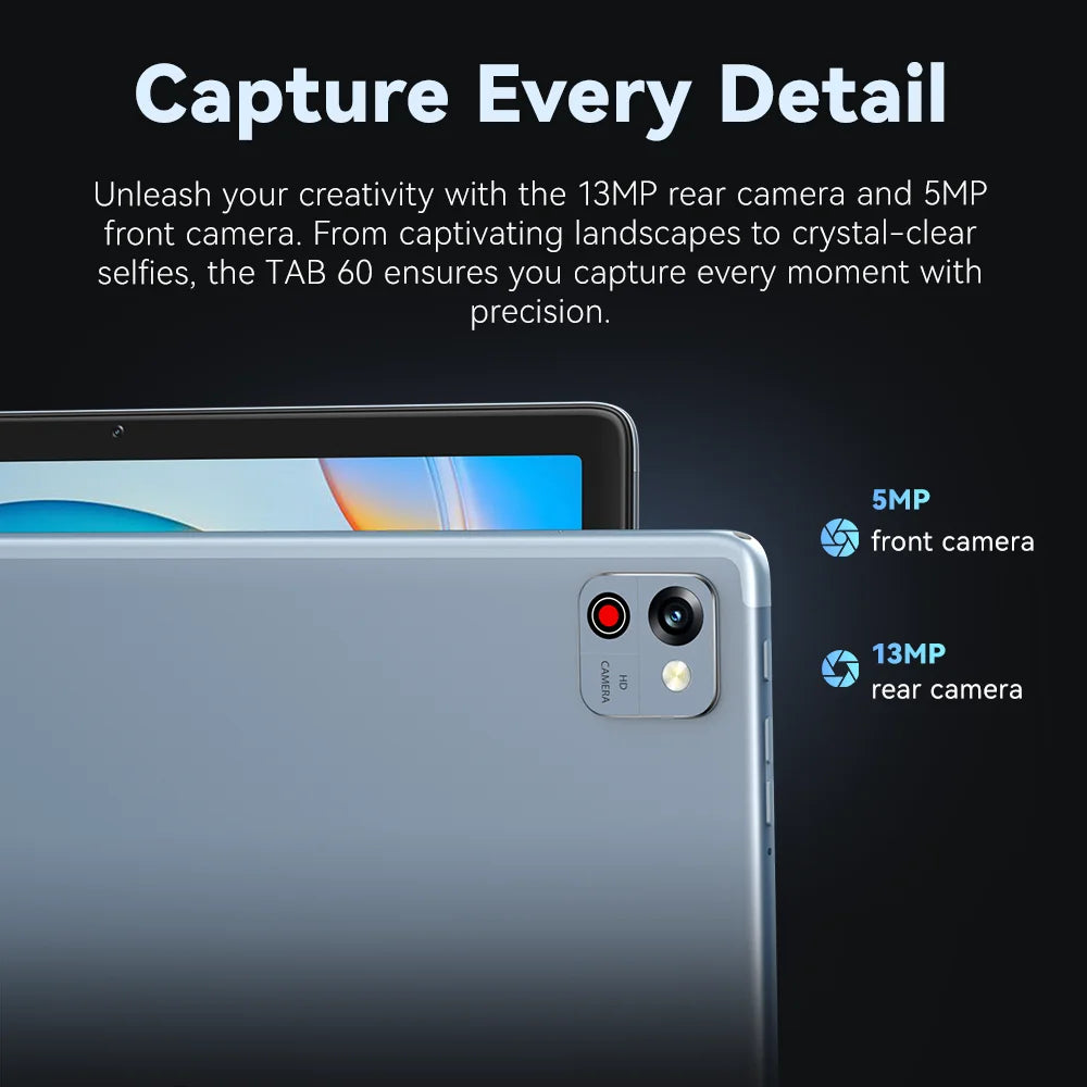 Cubot TAB 60, 2024 New Android Tablet, Octa-Core, 8GB RAM (4GB+4GB),