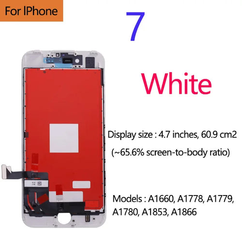 AAA+++ Quality For iPhone 5 5s 5c 6 7 LCD Display Touch Screen For 6s