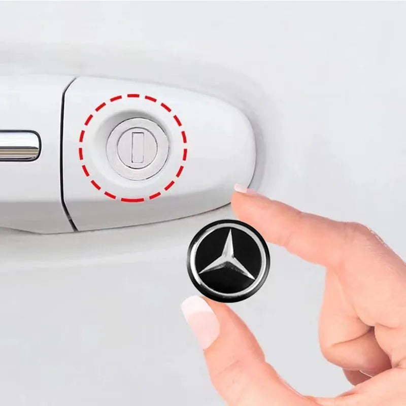 5/10Pcs Car Key Lock Stickers Keyhole Anti-blocking Protection Styling