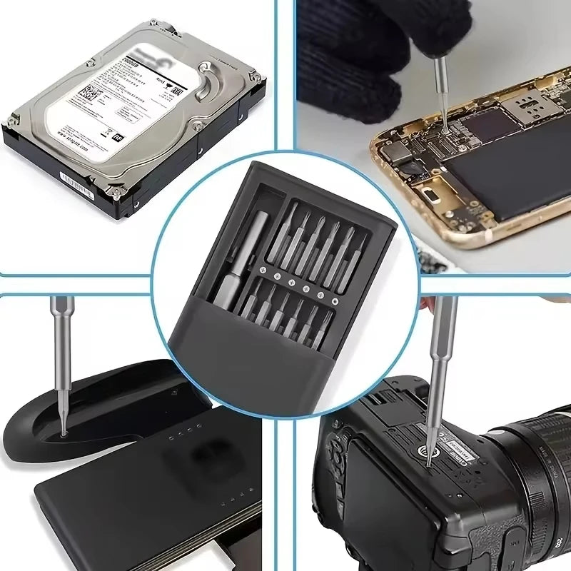 Magnetic Precision Screwdriver Set, 25 In 1 With 24 Piece Mini Pocket