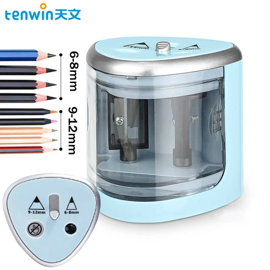 Tenwin New Two-hole Electric Automatic Pencil Sharpener Switch Pencil