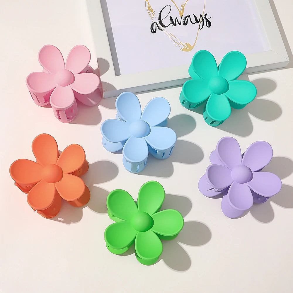 Large Flower Claw Clips For Women Fashion Hair Claw Hair Clamps Girls