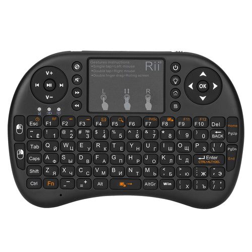 Rii i8+ Mini wireless keyboard 2.4GHz Wireless Keyboard with TouchPad
