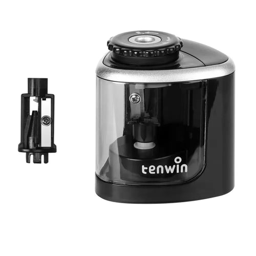 TENWIN 1pc Electric Single Hole Pencil Sharpener, Suitable for 6-8mm