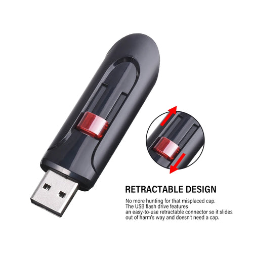 High -capacity speed USB Flash Drives 2.0 128GB 64GB Black Free