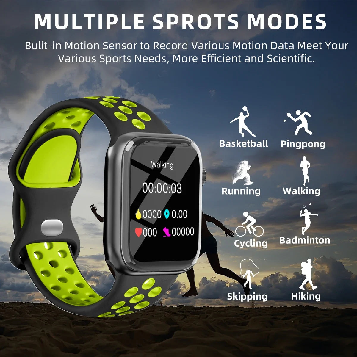 Smart Watch Answer Call Message Music Health Sport Bracelet Fitness