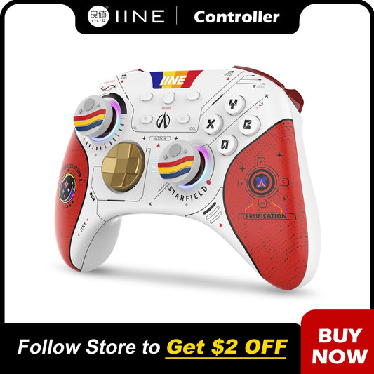 IINE Star-Field PC Controller Hall Effect Joystick & NFC Amiibo with