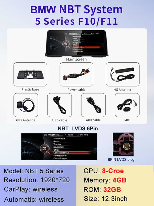 2024 New ID6 ID7 ID8 UI 12.3inc Android System Wireless Carplay AUTO