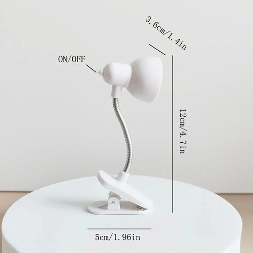 1Pcs Portable Eye-Friendly Reading Lamp - Warm & Bright Clip-On Light