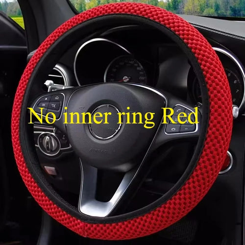 Car Steering Wheel Cover Silicone Steering Covers Four seasons Elastic