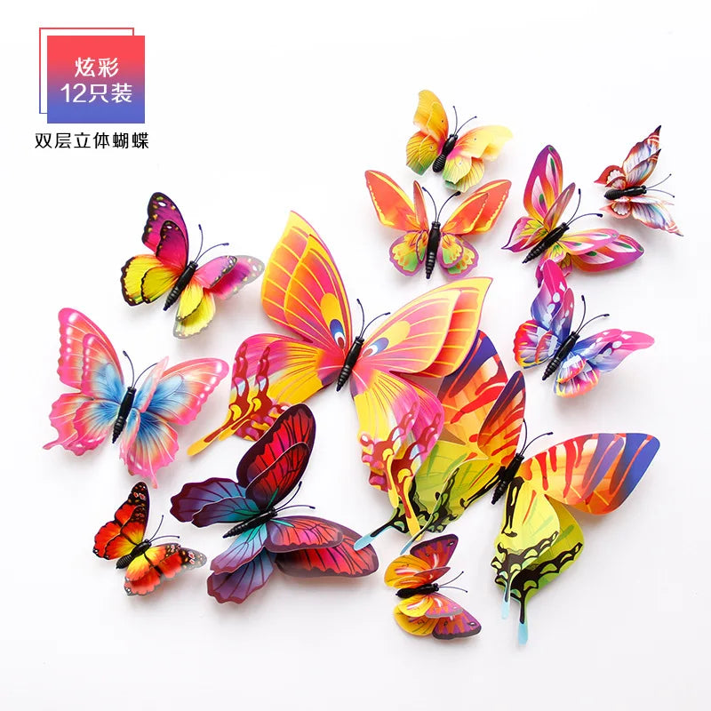3D Butterfly Wall Stickers Decor Butterflies for Wedding Decoration