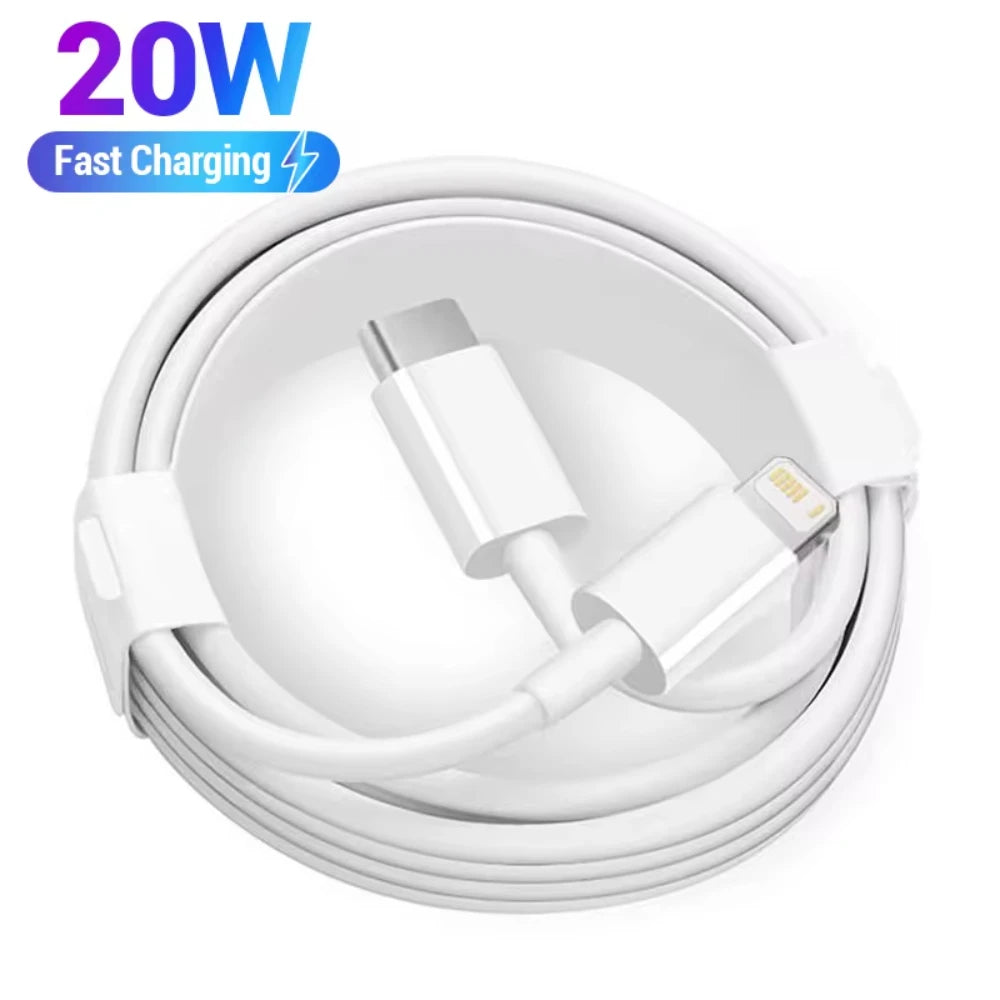 Original 20W PD USB Type C to Lighting Fast Charger Cable For Apple