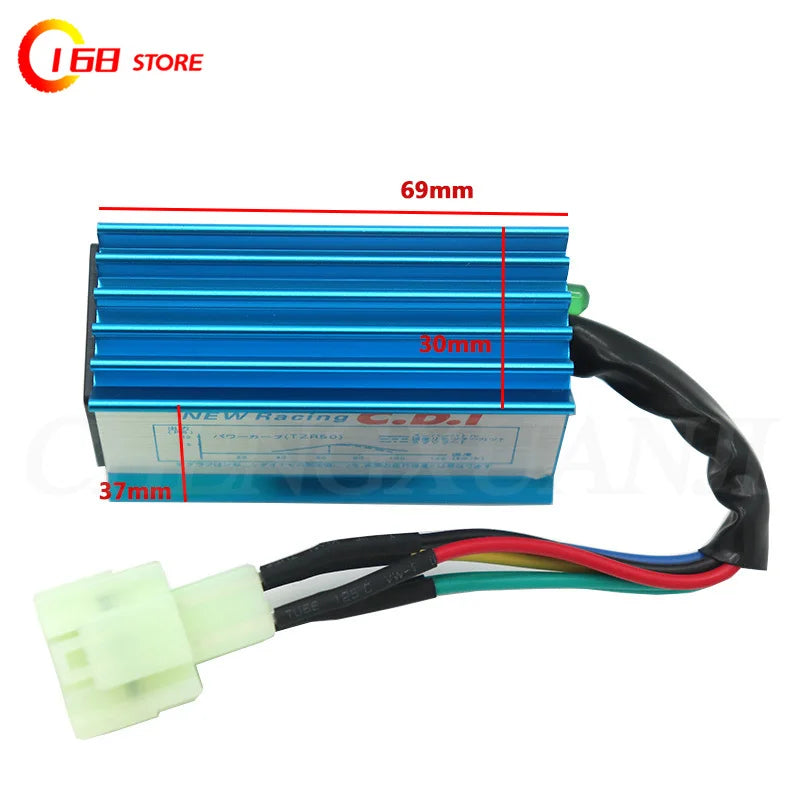 Motorcycle Performance Ignition Coil Racing AC CDI Spark Plug for GY6