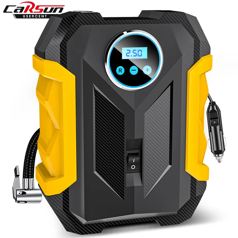 CARSUN Portable Automobile Air Compressor Digital Tire Inflation Pump