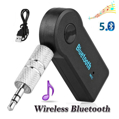2 in 1 Wireless Bluetooth 5.0 Receiver Adapter 3.5mm Jack For Car