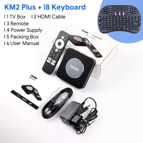 MECOOL  Android TV Box KM2 Plus 4K Amlogic S905X4 2G DDR4 Ethernet