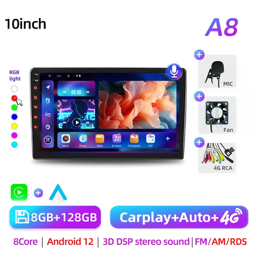 2Din Android 7"/9"/10" QLED IPS Car Radio Autoradio 2 Din Universal