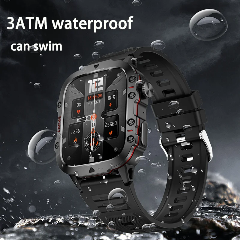 For Xiaomi Military Smart Watch Men IP68 GPS Outdoor 100+Sports