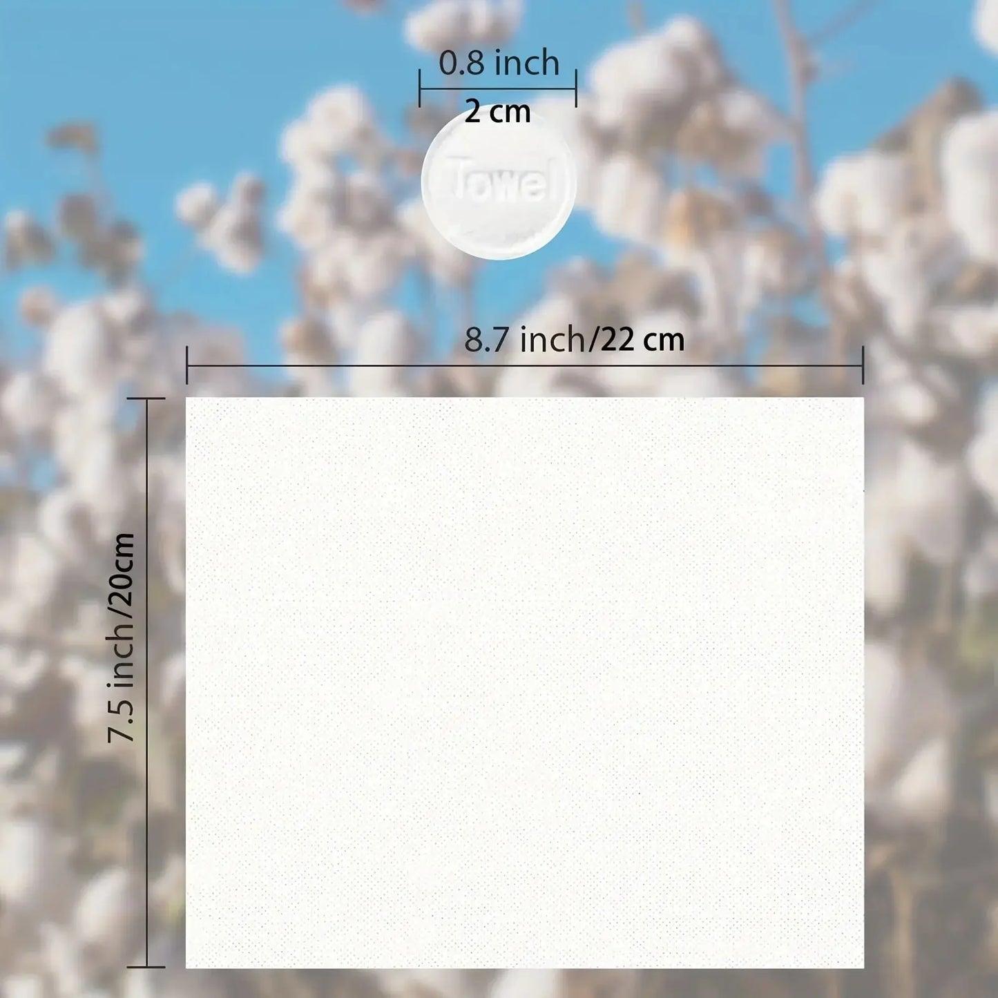 150pcs Portable Compressed Towel Disposable Face Cleaning Soft