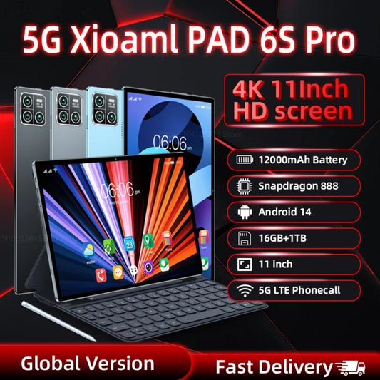 Global Version Original Xioami Pad 6S Pro Tablets PC 11inch HD 4K