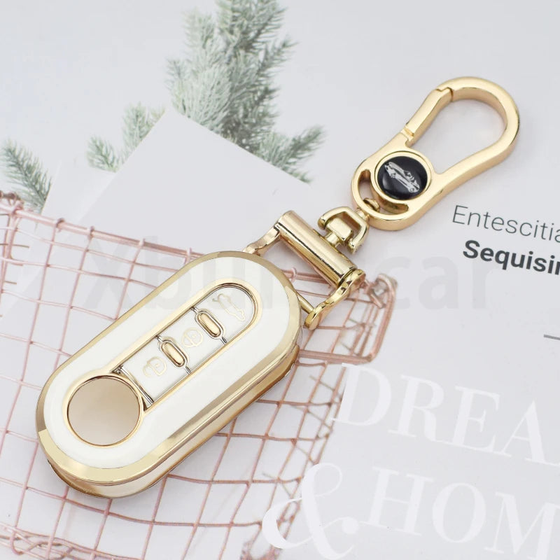 3 Buttons TPU Car Key Cover Case Remote Auto Folding Flip Key Case for